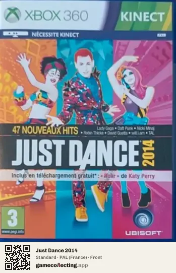 Just Dance 2014 Xbox 360, France box front