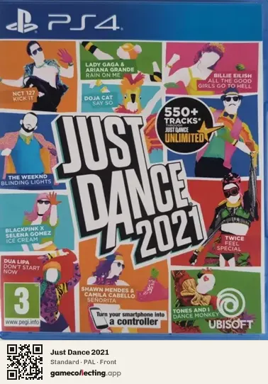 Just Dance 2021 PlayStation 4, PAL box front