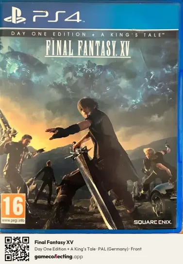 Final Fantasy XV PlayStation 4, Germany box front