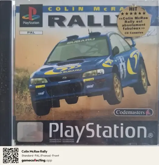 Colin McRae Rally PlayStation, France box front