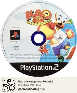 Kao the Kangaroo: Round 2 PlayStation 2, PAL disc