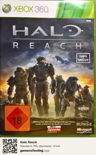 Halo: Reach Xbox 360, Germany box front