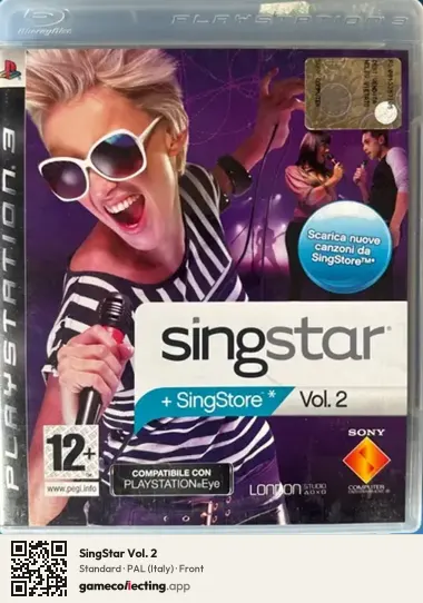 SingStar Vol. 2 PlayStation 3, Italy box front