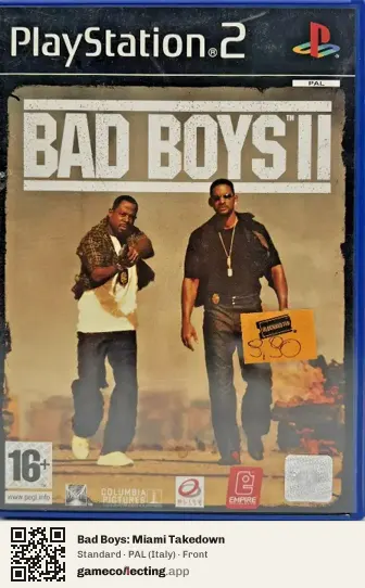 Bad Boys: Miami Takedown PlayStation 2, Italy box front