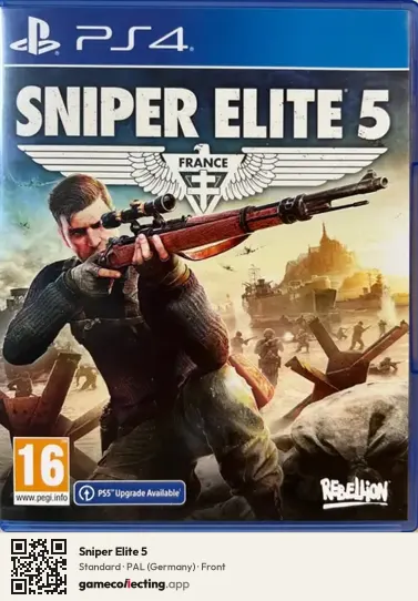 Sniper Elite 5 PlayStation 4, Germany box front