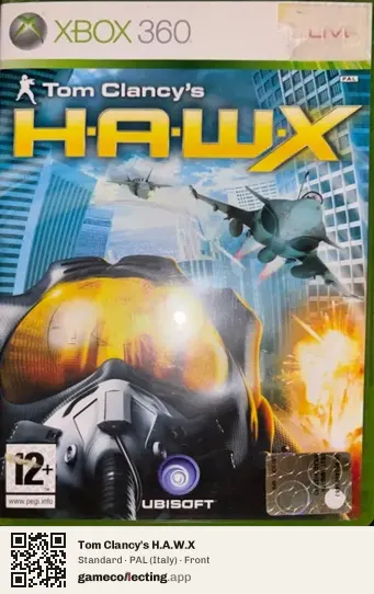 Tom Clancy's H.A.W.X Xbox 360, Italy box front