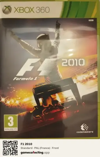 F1 2010 Xbox 360, France box front