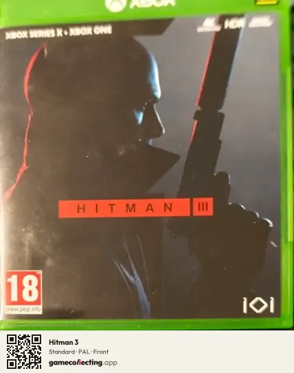 Hitman 3 Xbox Series X, PAL box front