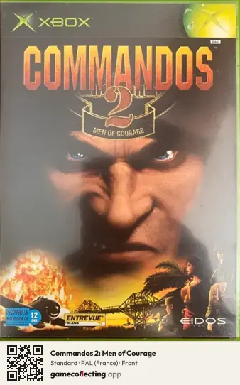 Commandos 2: Men of Courage Xbox, France box front
