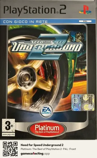 Need for Speed Underground 2 PlayStation 2, PAL box front