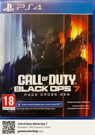 Call of Duty: Black Ops 7 PlayStation 4, France box front