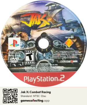 Jak X: Combat Racing PlayStation 2, NTSC disc