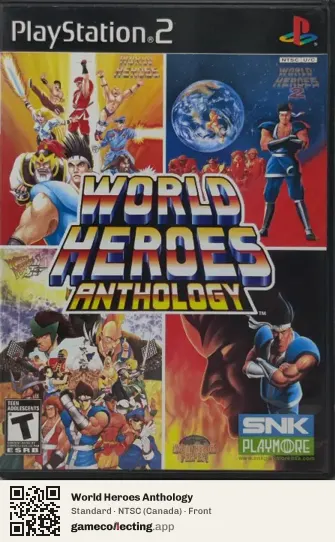 World Heroes Anthology PlayStation 2, Canada box front
