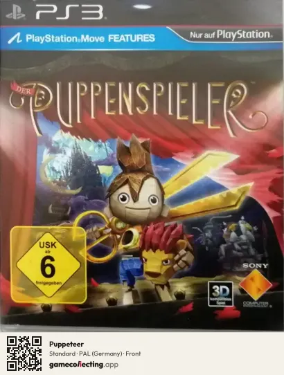 Puppeteer PlayStation 3, Germany box front