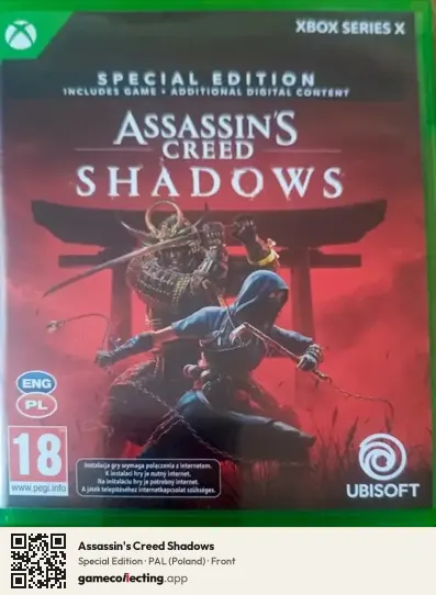 Assassin's Creed Shadows Xbox Series X, Poland box front