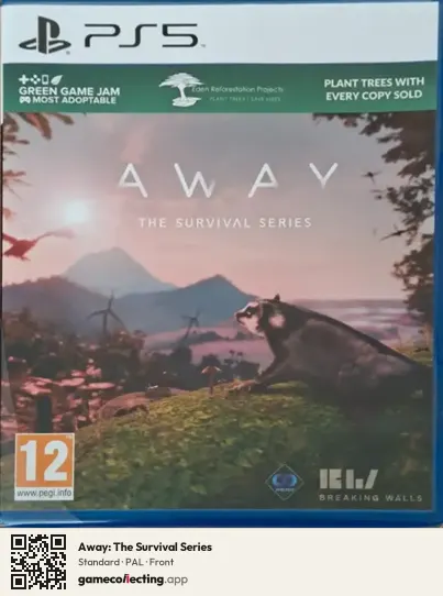 Away: The Survival Series PlayStation 5, PAL box front