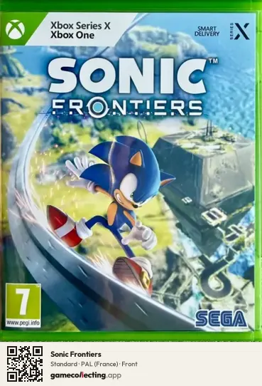 Sonic Frontiers Xbox Series X, France box front