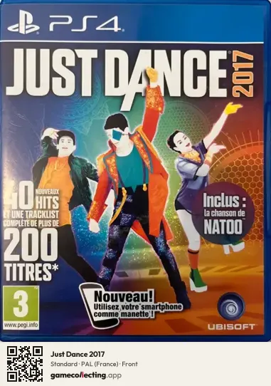 Just Dance 2017 PlayStation 4, France box front