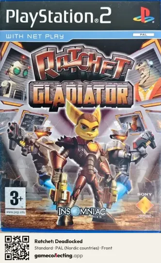 Ratchet: Deadlocked PlayStation 2, Nordic countries box front