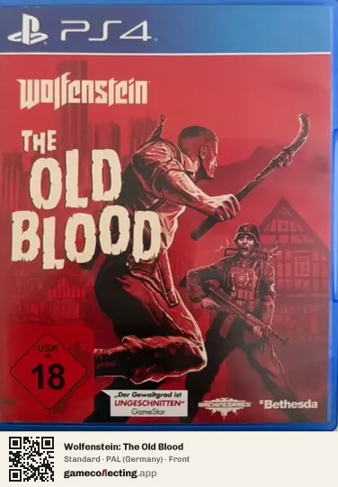 Wolfenstein: The Old Blood PlayStation 4, Germany box front