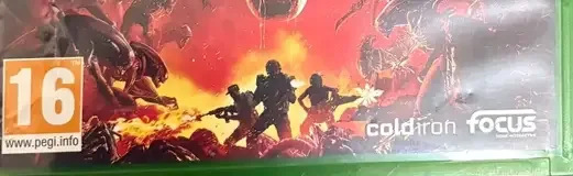 Aliens: Fireteam Elite, the PEGI square on its front