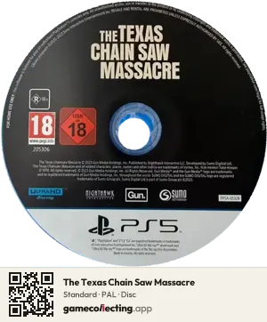 The Texas Chain Saw Massacre PlayStation 5, PAL disc