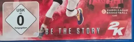 NBA 2K16, the USK square on its front