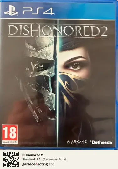 Dishonored 2 PlayStation 4, Germany box front