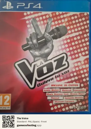 The Voice PlayStation 4, Spain box front
