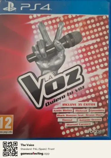 The Voice PlayStation 4, Spain box front