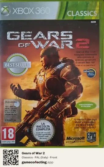 Gears of War 2 Xbox 360, Italy box front