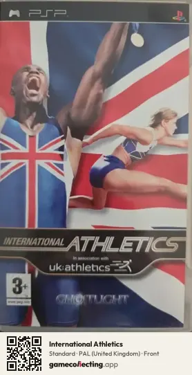 International Athletics PlayStation Portable, United Kingdom box front