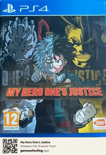 My Hero One's Justice PlayStation 4, France box front