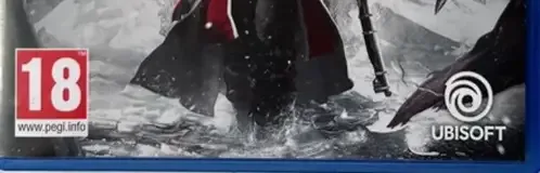 Assassin's Creed Rogue Remastered, the PEGI square on its front