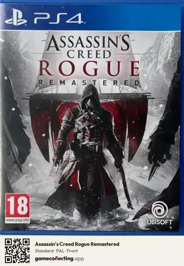 Assassin's Creed Rogue Remastered PlayStation 4, PAL box front