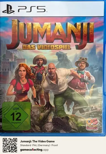 Jumanji: The Video Game PlayStation 5, Germany box front