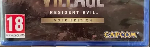 Resident Evil Village, the PEGI square on its front
