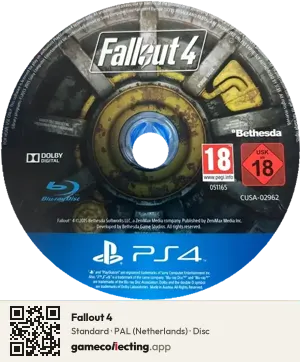 Fallout 4 PlayStation 4, PAL disc