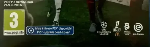 EA Sports FC 26, the PEGI square on its front