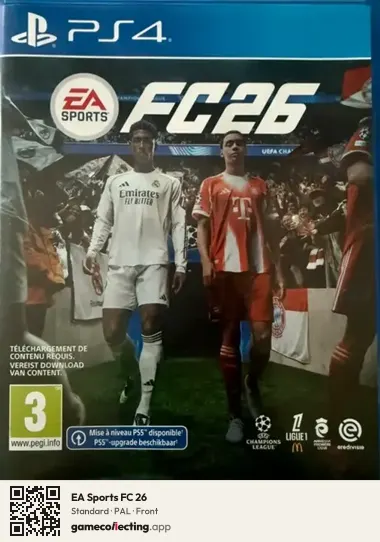 EA Sports FC 26 PlayStation 4, PAL box front