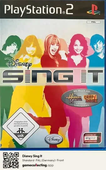 Disney Sing It PlayStation 2, Germany box front