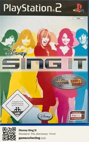 Disney Sing It PlayStation 2, Germany box front