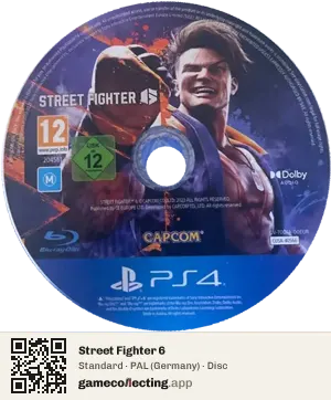 Street Fighter 6 PlayStation 4, PAL disc