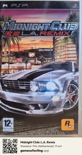 Midnight Club: L.A. Remix PlayStation Portable, Netherlands box front