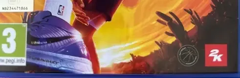 NBA 2K23, the PEGI square on its front