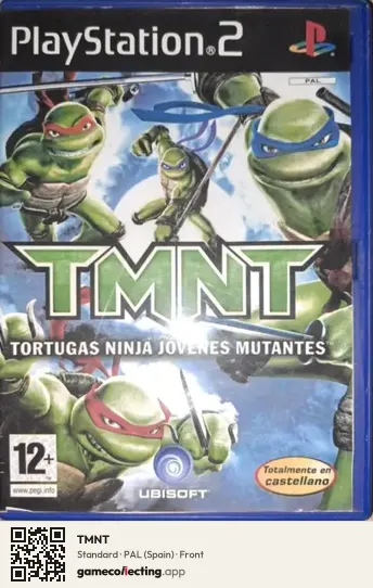TMNT PlayStation 2, Spain box front