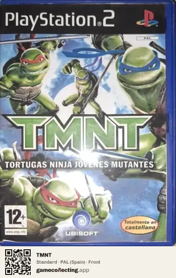 TMNT PlayStation 2, Spain box front