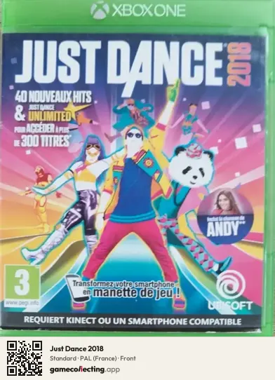 Just Dance 2018 Xbox One, France box front