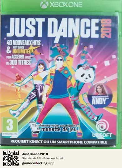 Just Dance 2018 Xbox One, France box front