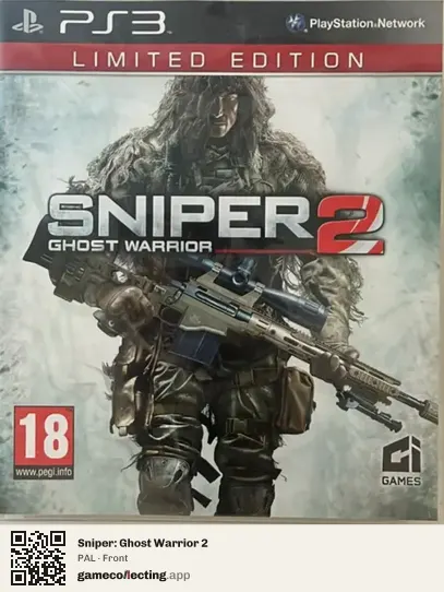 Sniper: Ghost Warrior 2 PlayStation 3, PAL box front